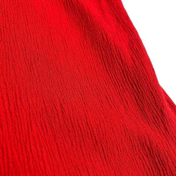 Vintage Niki & Danielle Top Womens 16 Red Rock N Roll Embroidered Pocket Gauze - Picture 5 of 16